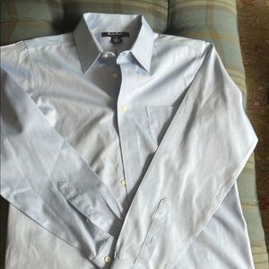 Brooks Brothers Blue Dress Shirt Classic Long-Sleeved